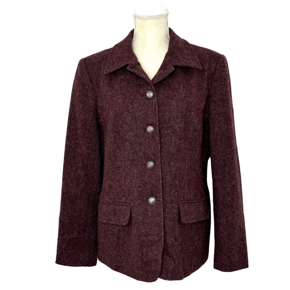 Clifford & Wills burgundy wool blazer